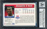 Shaquille O'Neal Autographed 1992-93 Hopps Rookie Card #442 Orlando Magic Auto Grade Gem Mint 10 Beckett BAS Stock #220146