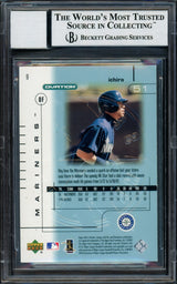 Ichiro Suzuki Autographed 2002 Upper Deck Ovation Card #9 Seattle Mariners Auto Grade Gem Mint 10 Beckett BAS Stock #220257
