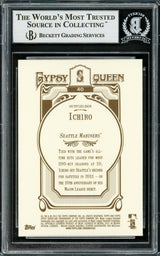 Ichiro Suzuki Autographed 2012 Topps Gypsy Queen Card #40 Seattle Mariners Beckett BAS Stock #220277