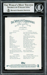 Ichiro Suzuki Autographed 2017 Topps Allen & Ginter Card #83 Seattle Mariners Beckett BAS Stock #220282