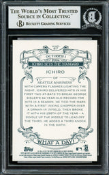 Ichiro Suzuki Autographed 2017 Topps Allen & Ginter What A Day Card #WAD-87 Seattle Mariners Beckett BAS Stock #220284