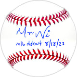 Masyn Winn Autographed Official MLB Baseball St. Louis Cardinals "MLB Debut 8/18/23" Beckett BAS Witness Stock #234017