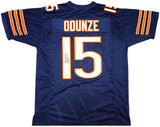 Chicago Bears Rome Odunze Autographed Blue Jersey Beckett BAS Witness Stock #233882