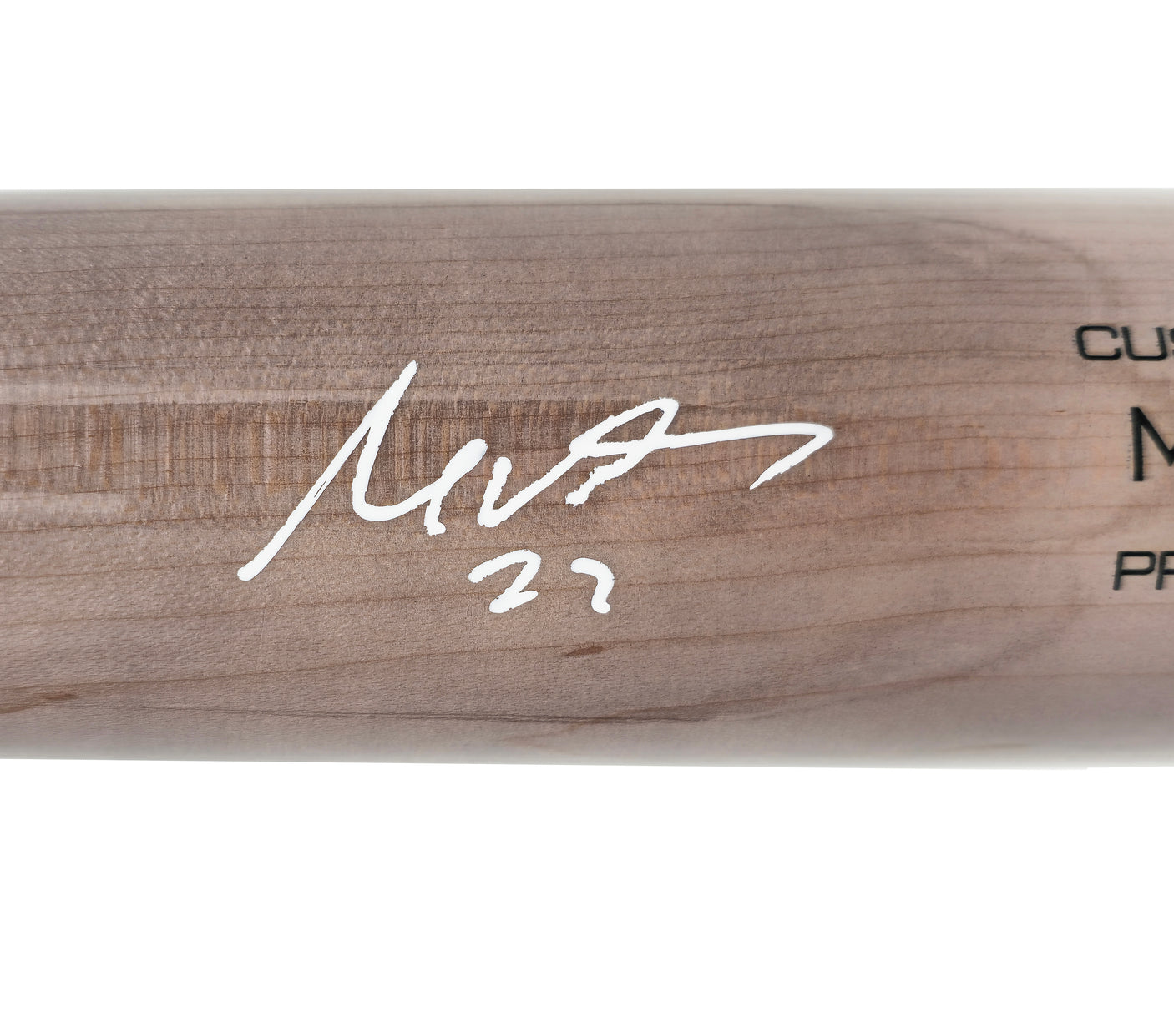 Mark Vientos Autographed Gray Victus Player Model Baseball Bat New York Mets Beckett BAS Witness Stock #234025