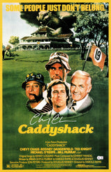 Chevy Chase Autographed 40x27 Caddyshack Movie Poster Beckett BAS Witness Stock #233716