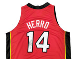 Miami Heat Tyler Herro Autographed Red Jersey JSA Stock #207953