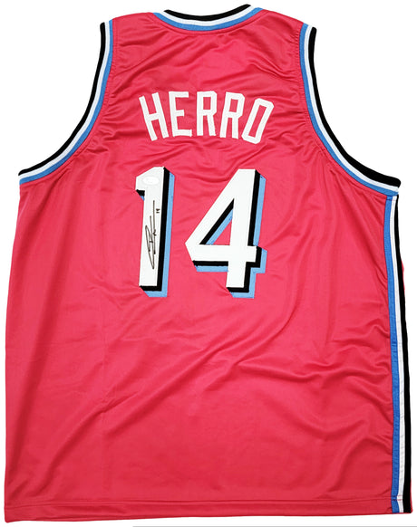 Miami Heat Tyler Herro Autographed Pink Jersey JSA Stock #207952