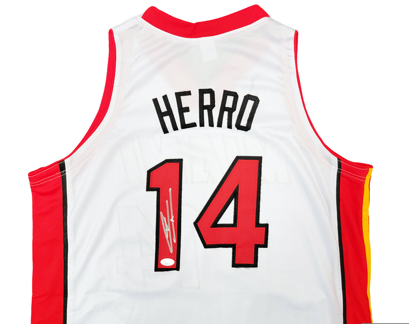 Miami Heat Tyler Herro Autographed White Jersey JSA Stock #207954