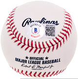 Jim Thome Autographed Official MLB Baseball Cleveland Indians "HOF 18" Beckett BAS Witness Stock #207969