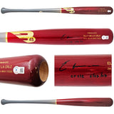 Elly De La Cruz Autographed Red B45 Player Model Bat Cincinnati Reds "Cycle 6/23/23" Beckett BAS Witness Stock #220218