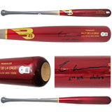 Elly De La Cruz Autographed Red B45 Player Model Bat Cincinnati Reds "1st MLB HR 6/7/23" Beckett BAS Witness Stock #220219