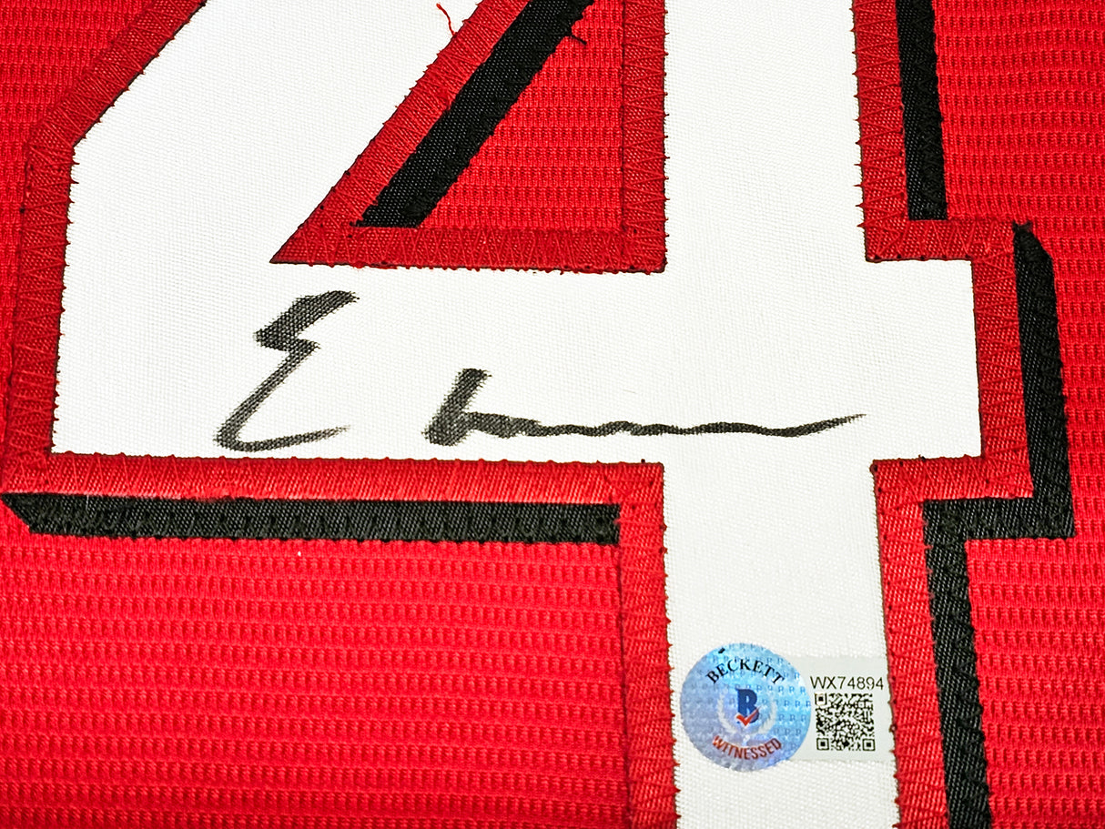 Cincinnati Reds Elly De La Cruz Autographed Red Nike Jersey Size XL Beckett BAS Witness Stock #220227