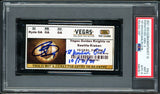 Ryan Donato Autographed Seattle Kraken Inaugural First Game Ticket PSA 9 Auto Grade Gem Mint 10 "1st Kraken Goal 10/12/21" Highest Graded PSA/DNA #63847811