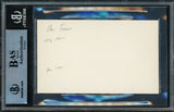 Dan Thomas Autographed 3x5 Index Card Milwaukee Brewers Beckett BAS #14297214