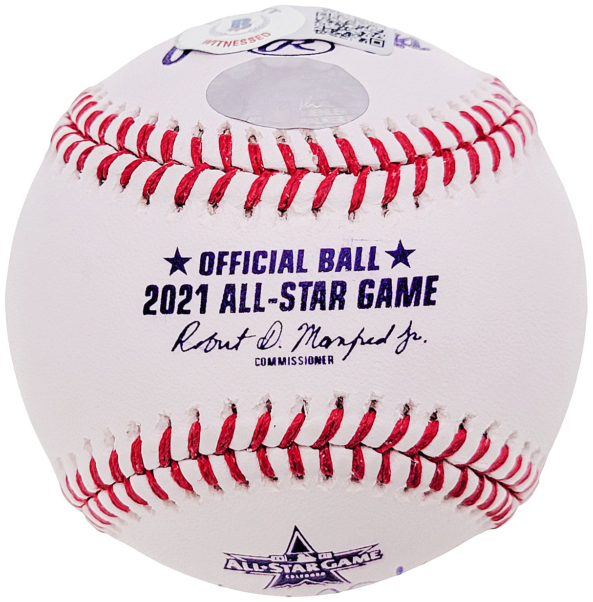 Walker Buehler Autographed Official 2021 All Star Game Logo Baseball Los Angeles Dodgers Beckett BAS QR #WL26615
