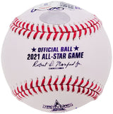 Walker Buehler Autographed Official 2021 All Star Game Logo Baseball Los Angeles Dodgers Beckett BAS QR #WL26615