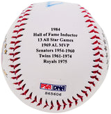 Harmon Killebrew Autographed Official Statball Logo Baseball Minnesota Twins PSA/DNA #S65606