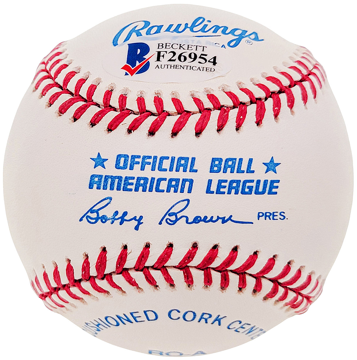 Tommy Tom Henrich Autographed Official AL Baseball New York Yankees Beckett BAS #F26954