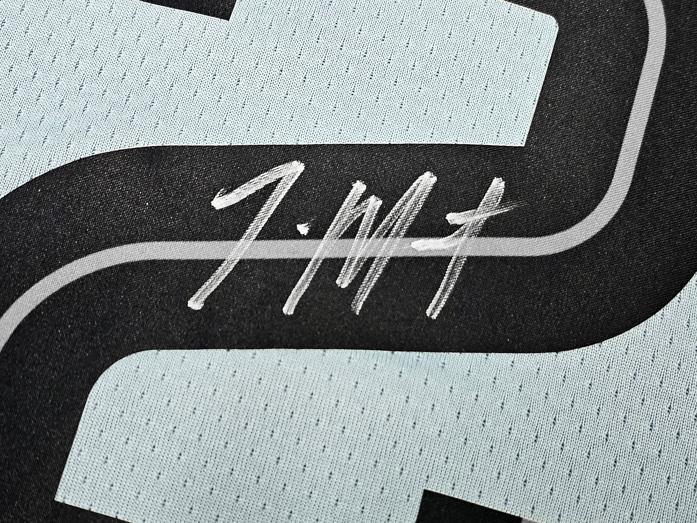 Memphis Grizzlies Ja Morant Autographed Light Blue Jordan Statement Edition Swingman Jersey Size 48 Beckett BAS QR Stock #218578