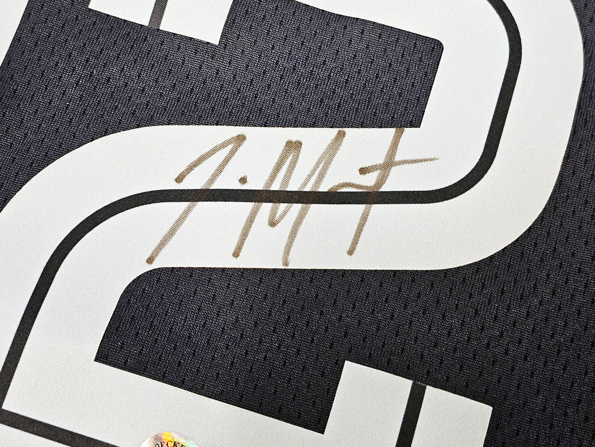 Memphis Grizzlies Ja Morant Autographed Dark Blue Nike Icon Edition Swingman Jersey Size 52 Beckett BAS QR Stock #218579