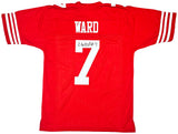 San Francisco 49ers Charvarius Ward Autographed Red Jersey Beckett BAS Witness Stock #218750