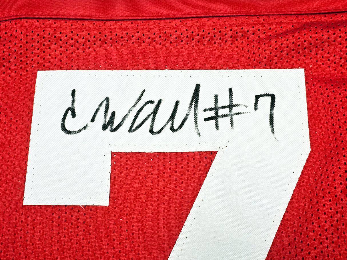 San Francisco 49ers Charvarius Ward Autographed Red Jersey Beckett BAS Witness Stock #218750