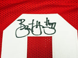San Francisco 49ers Bryant Young Autographed Red Jersey "HOF 22" Beckett BAS Witness Stock #218751