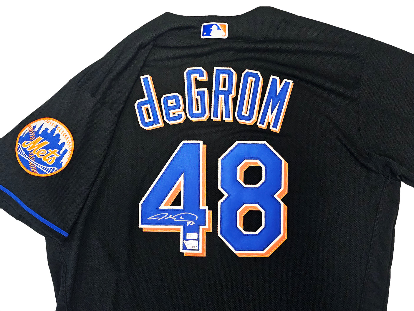 New York Mets Jacob deGrom Autographed Black Nike Authentic Jersey Size 48 Fanatics Holo Stock #218737