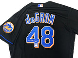 New York Mets Jacob deGrom Autographed Black Nike Authentic Jersey Size 48 Fanatics Holo Stock #218737