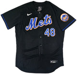 New York Mets Jacob deGrom Autographed Black Nike Authentic Jersey Size 48 Fanatics Holo Stock #218737