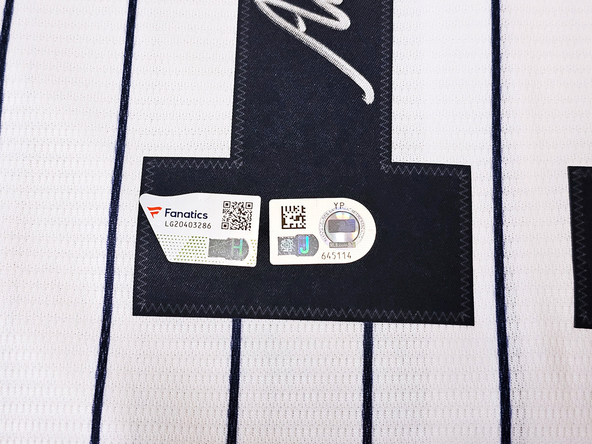 New York Yankees Anthony Volpe Autographed White Nike Jersey Size XL Fanatics Holo Stock #218757