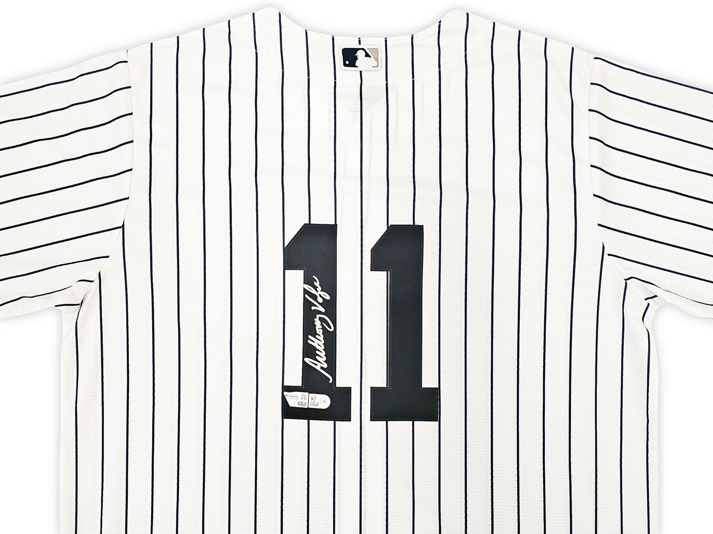 New York Yankees Anthony Volpe Autographed White Nike Jersey Size L Fanatics Holo Stock #218756