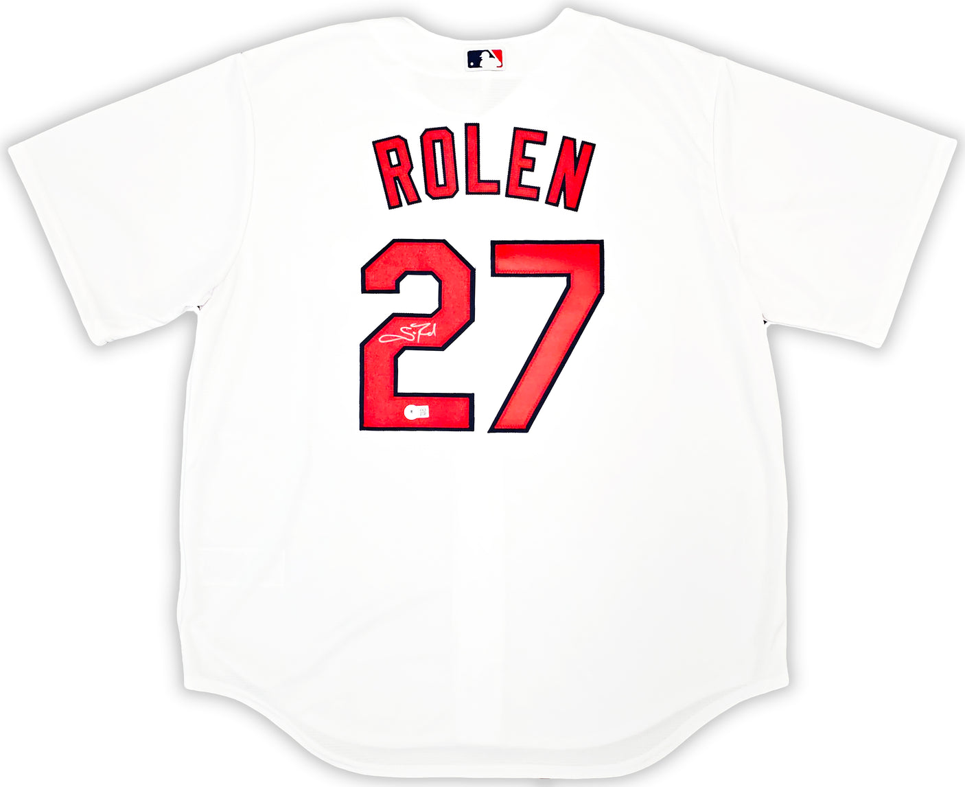 St. Louis Cardinals Scott Rolen Autographed White Nike Jersey Size XL Beckett BAS Witness Stock #218755