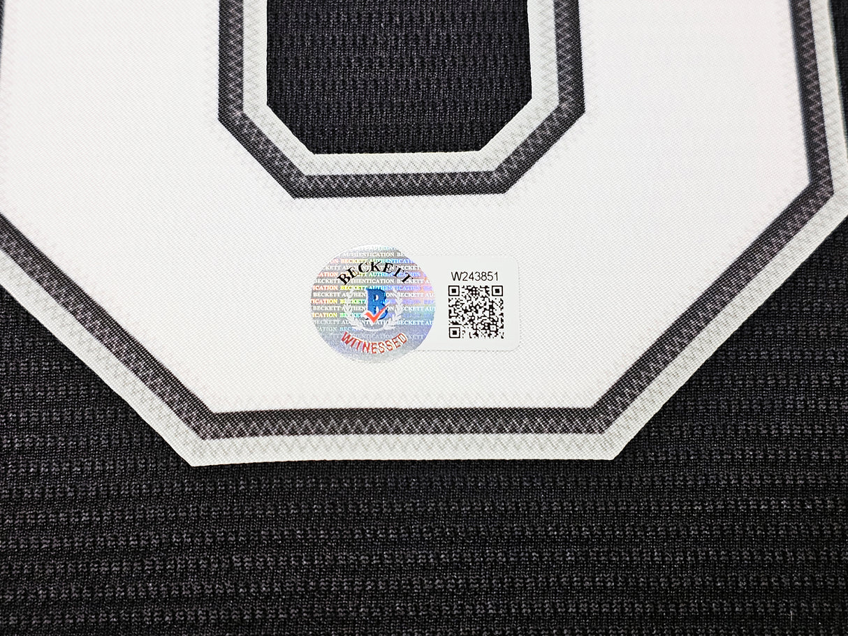 Chicago White Sox Bo Jackson Autographed Black Nike Jersey Size XL Beckett BAS Witness Stock #218041