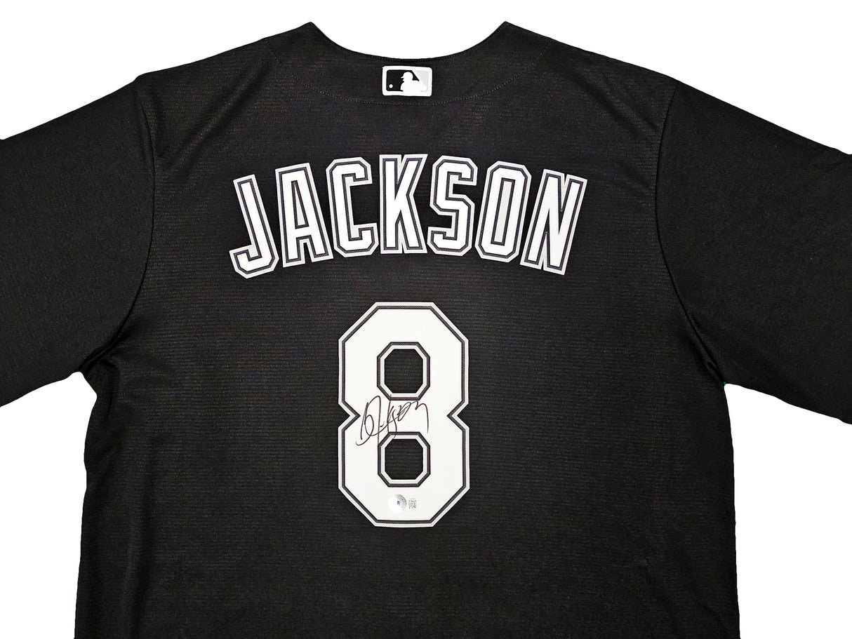 Chicago White Sox Bo Jackson Autographed Black Nike Jersey Size L Beckett BAS Witness Stock #218042