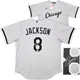 Chicago White Sox Bo Jackson Autographed Gray Nike Jersey Size L Beckett BAS Witness Stock #218038