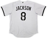 Chicago White Sox Bo Jackson Autographed Gray Nike Jersey Size L Beckett BAS Witness Stock #218038