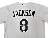 Chicago White Sox Bo Jackson Autographed Gray Nike Jersey Size L Beckett BAS Witness Stock #218038