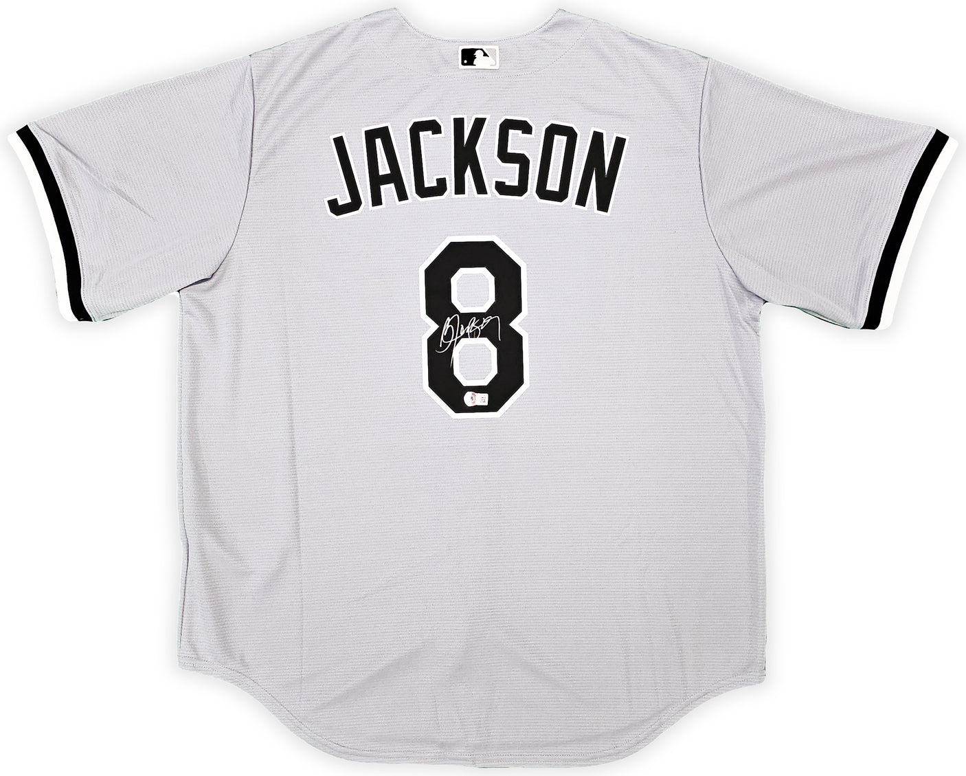Chicago White Sox Bo Jackson Autographed Gray Nike Jersey Size XL Beckett BAS Witness Stock #218037