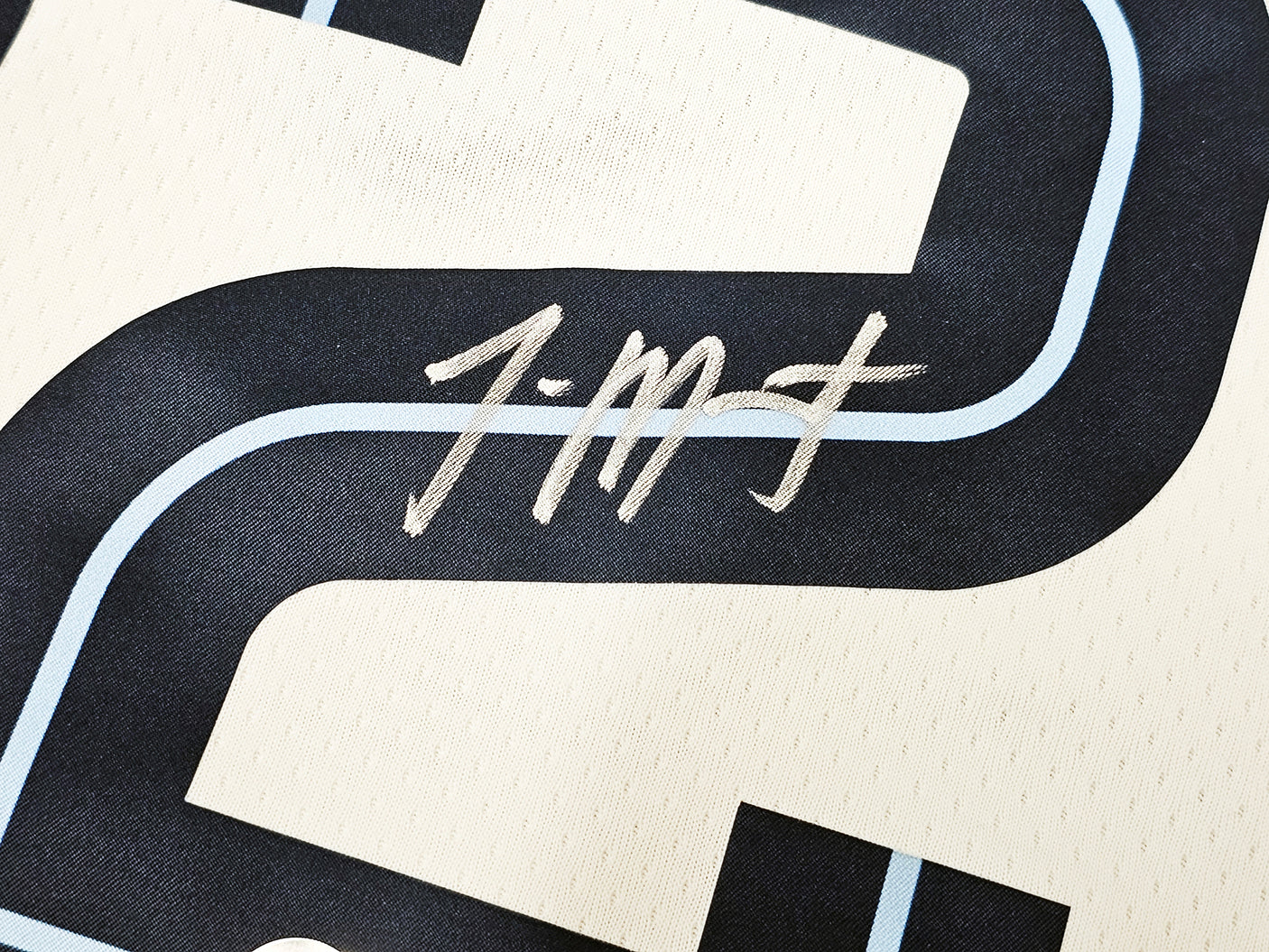 Memphis Grizzlies Ja Morant Autographed White Nike Association Edition Swingman Jersey Size 52 Beckett BAS QR Stock #218581