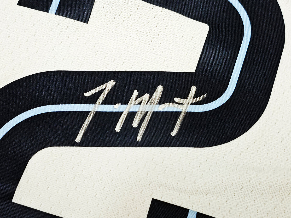 Memphis Grizzlies Ja Morant Autographed White Nike Association Edition Swingman Jersey Size 48 Beckett BAS QR Stock #218582