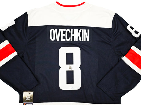 Washington Capitals Alexander Ovechkin Autographed Blue Fanatics Jersey Size XL Fanatics Holo Stock #218733
