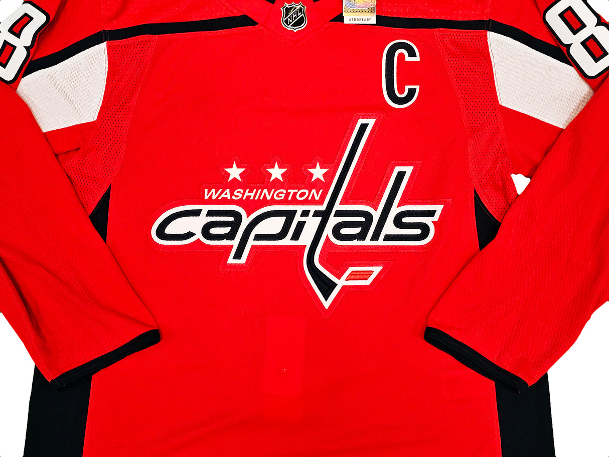 Washington Capitals Alexander Ovechkin Autographed Red Adidas Authentic Jersey Size 54 Fanatics Holo Stock #218731