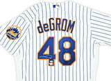 New York Mets Jacob deGrom Autographed White Nike Authentic Jersey Size 44 Fanatics Holo Stock #218735