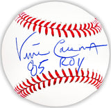 Vince Coleman Autographed Official MLB Baseball St. Louis Cardinals "85 ROY" Beckett BAS QR Stock #220375