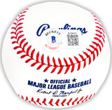 Vince Coleman Autographed Official MLB Baseball St. Louis Cardinals "85 ROY" Beckett BAS QR Stock #220375