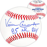 Vince Coleman Autographed Official MLB Baseball St. Louis Cardinals "85 NL ROY" Beckett BAS QR Stock #220376