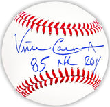 Vince Coleman Autographed Official MLB Baseball St. Louis Cardinals "85 NL ROY" Beckett BAS QR Stock #220376