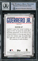 Vladimir Guerrero Jr. Autographed 2020 Topps Highlights Card #VGJ-30 Toronto Blue Jays Auto Grade Gem Mint 10 Beckett BAS #15859543