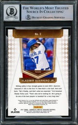 Vladimir Guerrero Jr. Autographed 2021 Panini Timeless Treasures Card #2 Toronto Blue Jays Auto Grade Gem Mint 10 Beckett BAS #15859717
